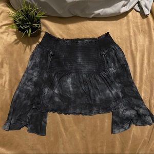 American Eagle Tie Dye Off the Shoulder Top